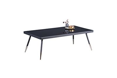 M2 Kollektion Rom 2 stolik kawowy, metal, antracyt, złoty, czarny, 120 x 41 x 60 cm