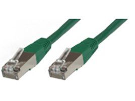 MicroConnect - 0,25 m cat6 rj-45 - Cavo di Rete (cat6, f/utp (FTP), rj-45, rj-45, Maschio/Maschio, Verde)