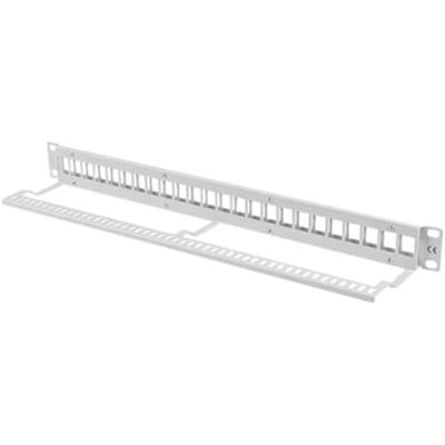 LANBERG Patch Panel Blank 24 PUERTOS 1U Para MÓDULOS Keystone Grey