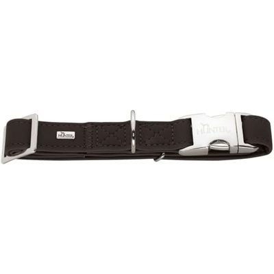 HUNTER Collar de Aluminio Resistente y Cuero sin Flor