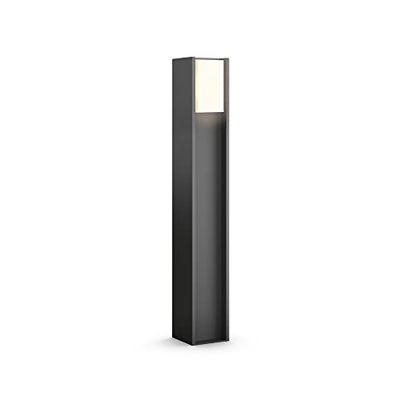 Philips Hue White Paletto LED Smart per Esterni Turaco, Luce Bianca Calda, Antracite