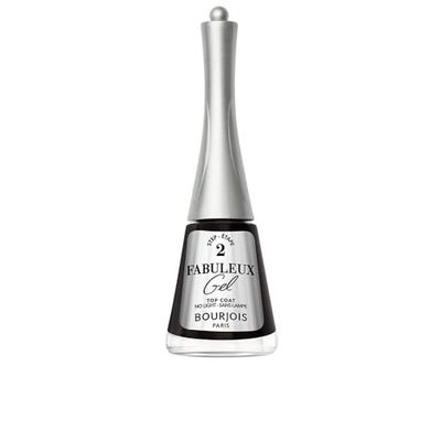 Bourjois Fabulux Gel nagellack, 10, toppbeläggning, gelnagellack, gelygloss textur och långvarig glansig finish, vegansk formula, professionella resultat hemma, 9 ml