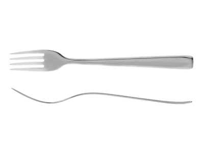 Abert 656 Florence Forks Set of 12 Stainless Steel Table, Grey