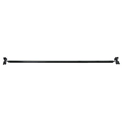 Decorative Extendable Rod 10 mm 60 < 80 cm Wrought Iron Black
