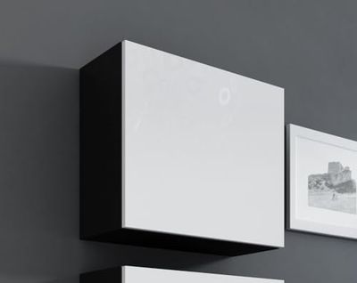 Cama Square cabinet VIGO 50/50/30 zwart/wit gloss