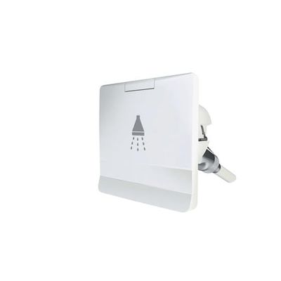 CHROM SHOWERHEAD+WHIT SQUARCOVER+3M HOSE