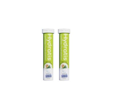 HYDRATIS - Pastilles Hydratation Electrolytes - Citronnelle/Gingembre - Améliore l'Hydratation et Favorise l'Énergie - Formule Isotonique - Sport, Récupération, Bien-être - 2 tubes (40 Pastilles)