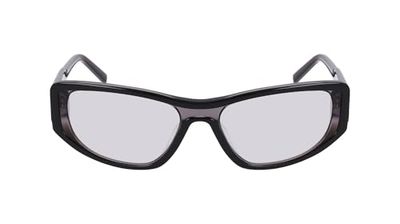 DKNY DK553S zonnebril, gelaagd zwart, eenheidsmaat, gelaagd zwart, eén maat
