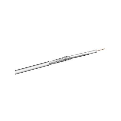 Goobay 67095 100 dB coax-antennekabel, 2x afgeschermd, CU, 50 m, wit