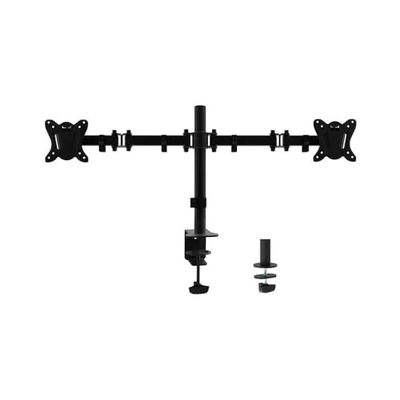 Soporte de Mesa - Soporte para Monitor/TV de 13-32" para 2 monitores, Capacidad hasta 8 kg, con Abrazadera.