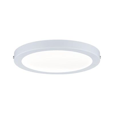 Paulmann 70937 Painel LED átria, redondo, incl. 1 x 15 W, candeeiro de teto, branco mate, plafond, plástico, candeeiro para sala de estar 4000 K