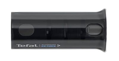 Tefal Ice Force K2650534 doortrek-messenslijper 12.5x5.9cm, Brengt Roestvrijstalen messen weer in vorm, Universeel, 3-staps slijpproces, Uitschuifbare Behuizing, Anti-slip voetjes