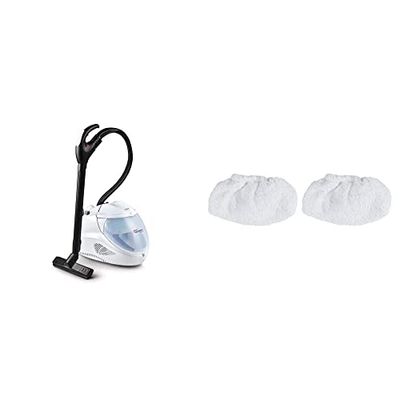Polti Vaporetto Lecoaspira FAV30 Nettoyeur Vapeur et Aspirateur avec Filtre à Eau, 4 bar, 2450 W, Blanc & PAEU0318 - Kit de 2 housses pour aspirateur Lecoaspira et Vaporetto
