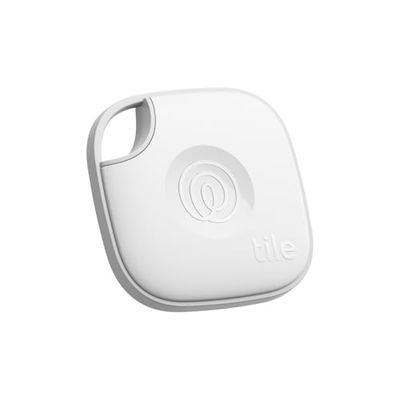 Tile by Life360 Mate (2024) – Bluetooth-tracker, sleutelfinder en itemfinder voor sleutels, tassen en meer. Telefoonzoeker. Zowel iOS- als Android-compatibel. 1-pack (wit)