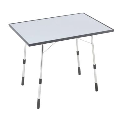 Lafuma Mobilier California Tavolo da Campeggio Pieghevole e Regolabile in Altezza, Argento, 91x69x60 cm