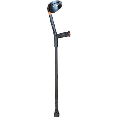 GIMA Orthopedische standaard, Canadese kanaal, dubbele verstelling, gesloten armband, geperforeerd handvat, licht, totale hoogte 90-126 cm, belasting 150 kg, 1 paar