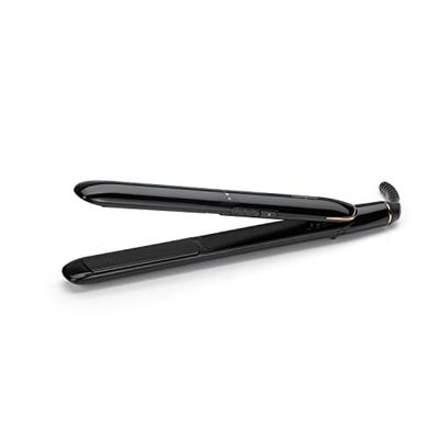 BaByliss Piastra per capelli rosa brillante, piastre in ceramica per uno styling quotidiano liscio, riscaldamento veloce in 30 secondi, 3 impostazioni di calore da 180 °C a 230 °C, 230 °C, uso in