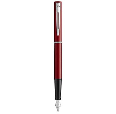 Waterman Allure Fountain Pen | Red Lacquer | Fine Nib | Blue Ink | Gift Box