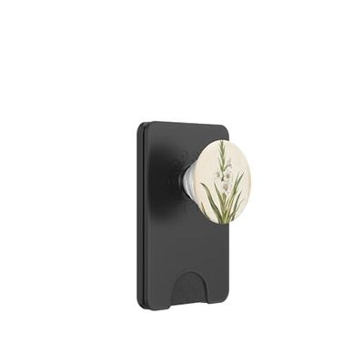 Gladiolo Floral Vintage Ilustración Científica Flor PopSockets PopWallet para MagSafe