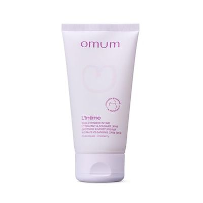 OMUM - Gel Soin d'hygiène L'Intime, Doux Hydratant Apaisant Protecteur - Grossesse / Post Grossesse -Aux Prébiotiques - Bio & Naturel - Fabriqué en France, Vegan, Compatible grossesse allaitement