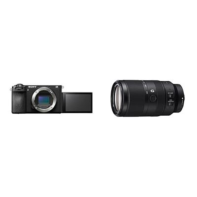 Sony Alpha 6700 Fotocamera mirrorless APS-C (autofocus basato sull'intelligenza artificiale, stabilizzazione d'immagine a 5 assi) + SEL70350G