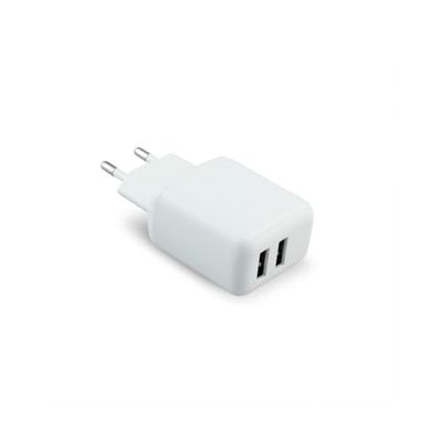 Adaptador USB Doble 12W - Carga rápida, Compacto y Ligero, Ideal para Dispositivos móviles y Accesorios electrónicos.