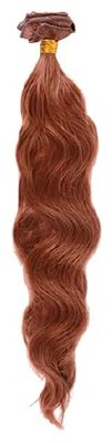 BIFULL Extension 50 cm bouclée modèle 30 Blond Clair doré cuivré, Noir, Estandar
