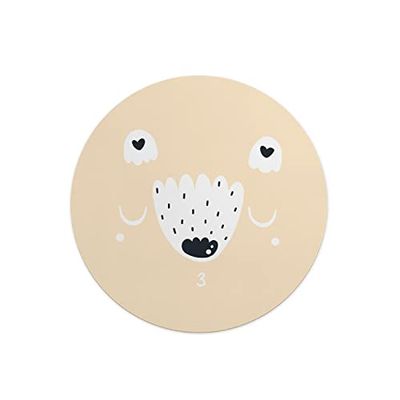 Questo Casa, Ronde digitaal bedrukte muismat, antislip onderkant, voor kantoor en thuis, diameter: 22 cm