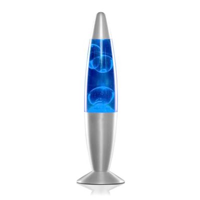 InnovaGoods® Candeeiro de lavagem, candeeiro de lava relaxante, candeeiros de mesa de cabeceira, funciona com uma lâmpada R39 de 25 W, ideal para quarto, sala de estar, sala de estar. (cor azul)