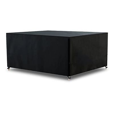 AWNIC Copertura Tavolo Esterno Impermeabile, Resistente ai Raggi UV Resistente allo Strappo Copertura per Mobili da Giardino, Telo Oxford Telo Copri Tavolo Esterno 245x145x71cm