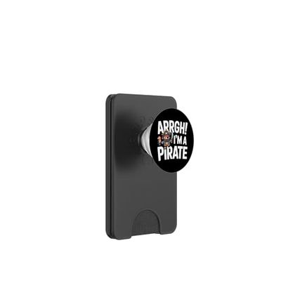 Arrgh! I'm A Pirate Funny Halloween Costume for Boys PopSockets PopWallet for MagSafe