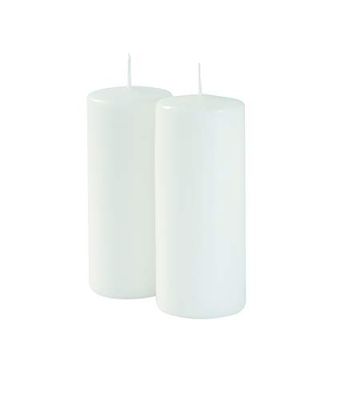 Cereria di Giorgio Risthò Pacote de 6 velas - diâmetro, 6 cm, altura 15 cm, cor branca, duração de 72 horas, branco