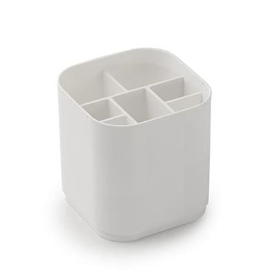 Gedy | Seventy Organisateur de salle de bain en résine thermoplastique composée de 7 espaces, couleur blanche, dimensions 12,1 x 11,6 x 11,6 cm et poids 0,2 kg