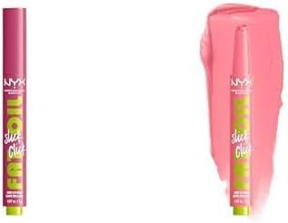 NYX Professional Makeup Lip Balm, A Hint of Colour, Infused with Oils for Long Lasting Hydration, Lightweight & Vegan Formula: Fat Oil Slick Click, DM Me & Clout Bundle