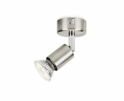 PHILIPS LIMBALI FARETTO SINGOLO NICKEL IN METALO ORIENTABILE SENZA LAMPADINA 5030017E7