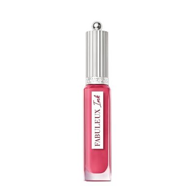 Bourjois Fabuleux Ink Lacquer, 06 Cotton Candy'de, tinta labbra glossata, formula idratante. Arricchita con olio di girasole, no transfer, non secca e a prova di sbavatura, tenuta fino a 8 ore, 3,5 ml