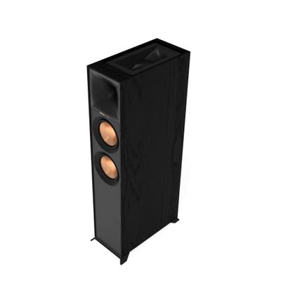 Klipsch R-605FA Black (Unité) - Haut-Parleur de Sol Noir avec Dolby Atmos - woofer 6,5"