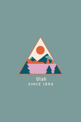 Utah Blank Lined Journal: Mountain Landscape Themed Notebook for Travel Lovers, 120 Pages 6 x 9 inches