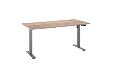 Stella Trading Pronto 2 Bureau électrique réglable en Hauteur - Chêne Sonoma - Bureau réglable avec Boutons mémoire et Affichage numérique - 160 x 75-118 x 77 cm (l x H x P)