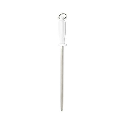 Giovanni Giesser Messer Fabbrica Unisex abziehstahl Standard con Coltello, Unisex, Abziehstahl Standardzug, Bianco, M