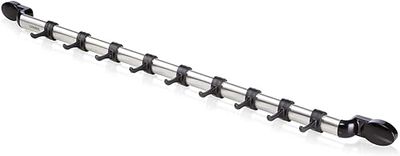 Leifheit Barre de crochets cuisine ProLine 55 cm, Barre de suspension pour ustensiles de cuisine tels les spatules, louches, etc. Porte ustensiles doté de 11 crochets réglables