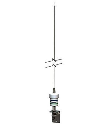 Shakespeare 5215D Squatty Body 3 dB VHF Zweep Antenne en Beugel - Zilver, 0,9 m