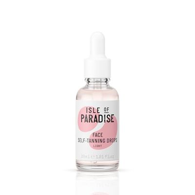 Isle of Paradise Self Tanning Face Drops Light (30 ml) Add Self Tanning Drops to Skin Care Natural Ingredients & Vegan