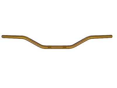 Guidon Accossato or en aluminium pour gaz gaz TXT Rookie de 2002 à 2003, diamètre 22 mm, hauteur basse