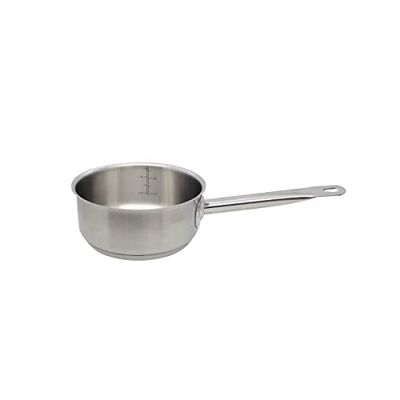 ELO 2431626 Casserole inox 16 cm, casserole induction inox, casserole tous feux, casserole de cuisine, Acier inoxydable, 16 x 7 cm