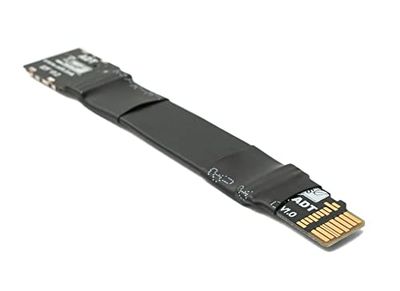 System-S Carte SD 10 cm Câble Micro SD Mâle vers Micro Femelle Extension Adaptateur