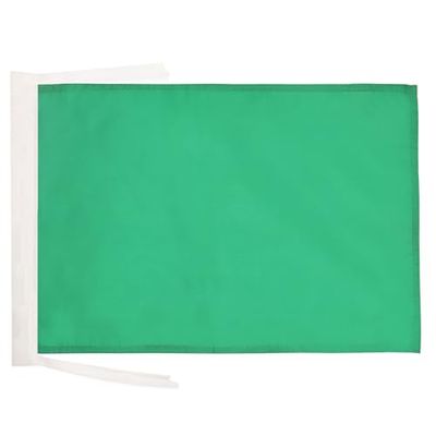 AZ FLAG - Drapeau Commissaire de course Vert - 45x30 cm - Pavillon Fin De La Zone De Danger 100% Polyester Avec Deux Cordelettes - 20g