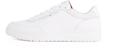 Tommy Hilfiger Baskets Homme Basket Core Élégantes, Blanc (White), 43