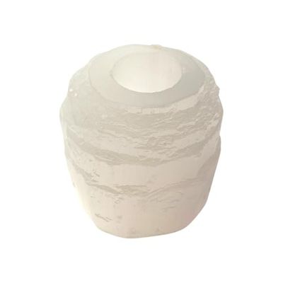 Selenite Mountain Bougeoir 10 cm