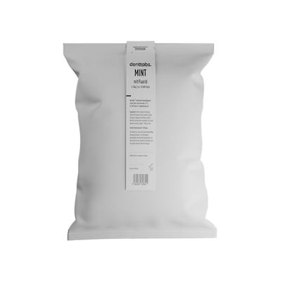 Denttabs Bolsa a granel: 3,15 kg de fresa – con flúor